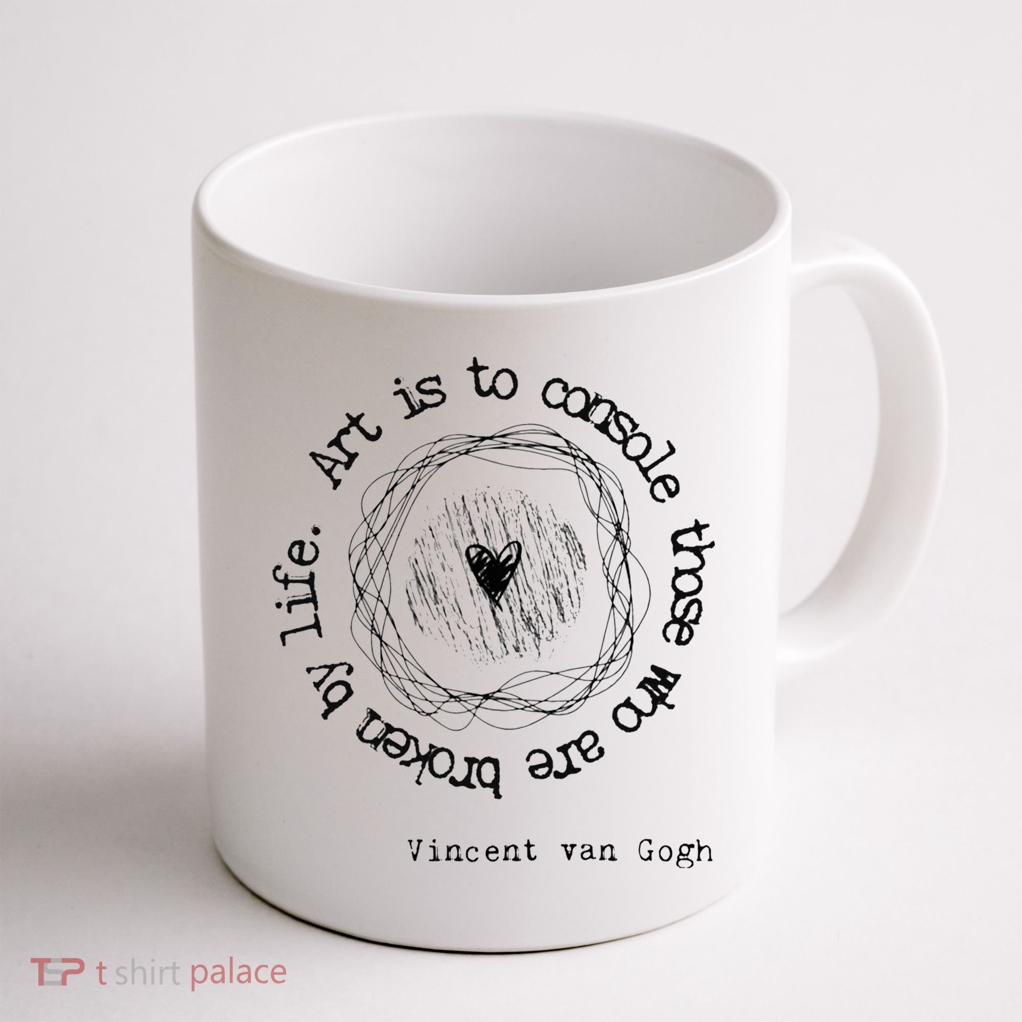Vincent van Gogh Art Artist Inspirational Quote Text  Coffee Mug