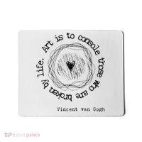 Vincent van Gogh Art Artist Inspirational Quote Text  Mousepad thumb 0