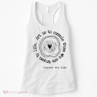 Vincent van Gogh Art Artist Inspirational Quote Text  Women's Tank Top thumb 0