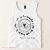 Vincent van Gogh Art Artist Inspirational Quote Text  Tank Top thumb 2