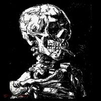 Vincent Van Gogh Skull With Cigarette Skeleton Halloween Coffee Mug thumb 5