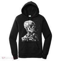 Vincent Van Gogh Skull With Cigarette Skeleton Halloween Women's Hoodie thumb 0