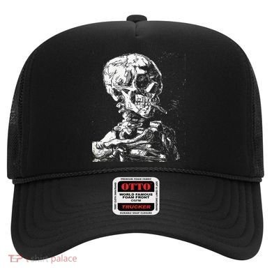 Vincent Van Gogh Skull With Cigarette Skeleton Halloween Hat