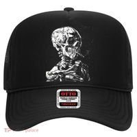 Vincent Van Gogh Skull With Cigarette Skeleton Halloween Hat thumb 0