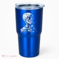 Vincent Van Gogh Skull With Cigarette Skeleton Halloween Tumbler thumb 0