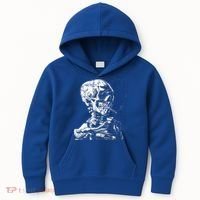 Vincent Van Gogh Skull With Cigarette Skeleton Halloween Kids Hoodie thumb 0