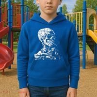 Vincent Van Gogh Skull With Cigarette Skeleton Halloween Kids Hoodie thumb 2