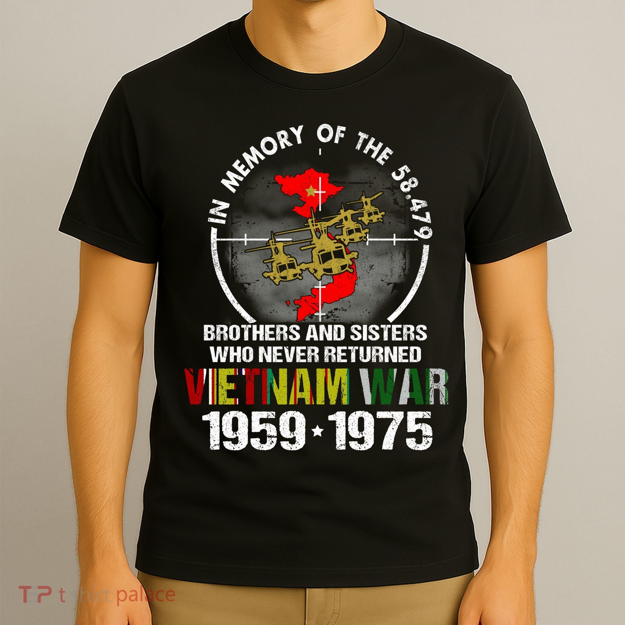 Vietnam Veteran Gift Memory Brothers And Sisters Never Returned T-Shirt