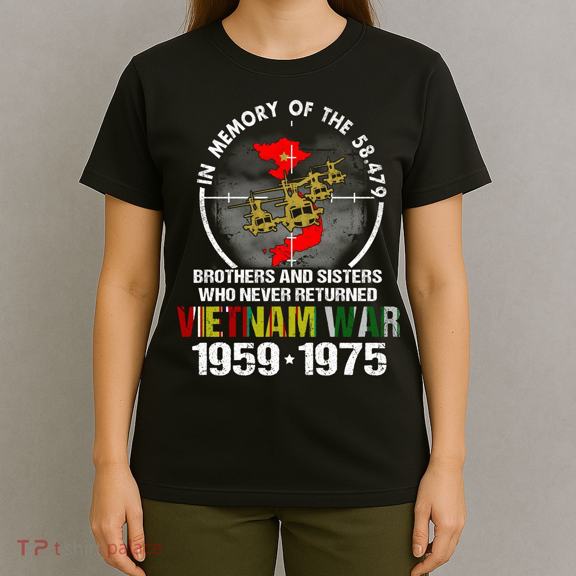 Vietnam Veteran Gift Memory Brothers And Sisters Never Returned T-Shirt