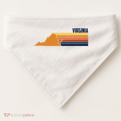 Retro Vintage Virginia USA-Made Doggie Bandana