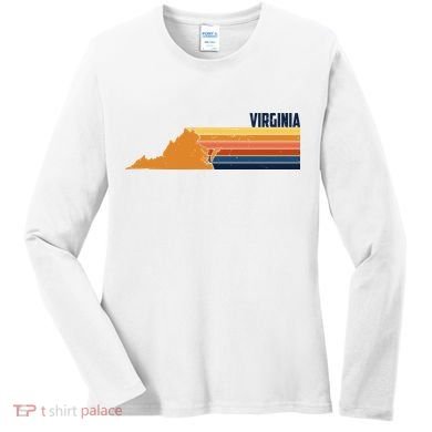 Retro Vintage Virginia Women's Long Sleeve Shirt