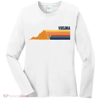 Retro Vintage Virginia Women's Long Sleeve Shirt