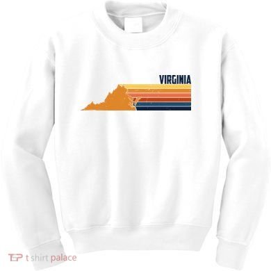 Retro Vintage Virginia Kids Sweatshirt