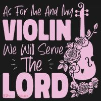 Violin Violinist Jesus Faith Christian As For Me And My Women's Tank Top thumb 5