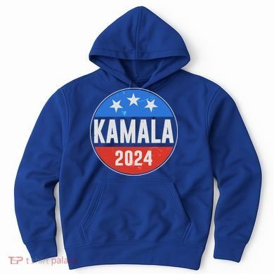 Vintage Vote Kamala 2024 Election Emblem Hoodie