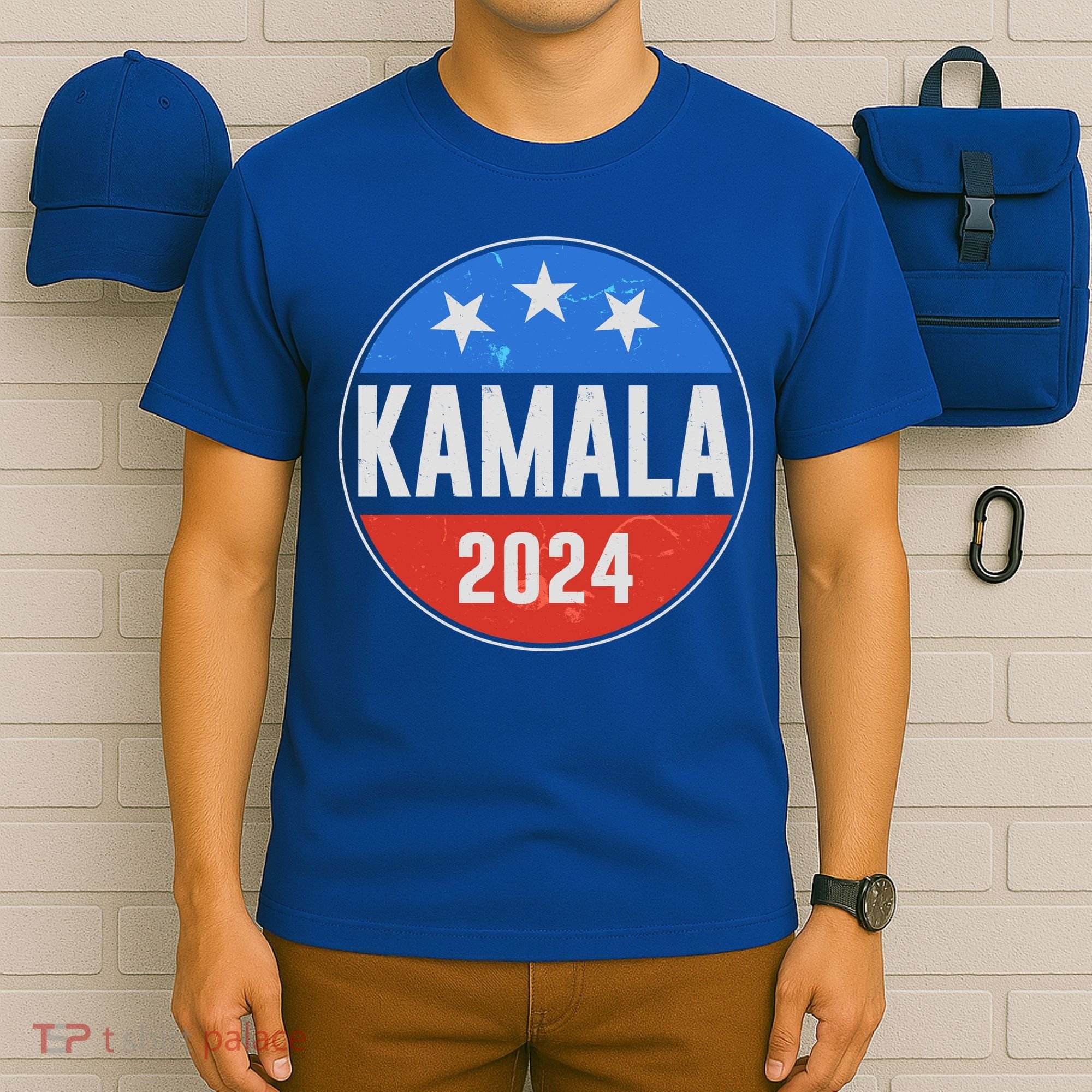 Vintage Vote Kamala 2024 Election Emblem T-Shirt