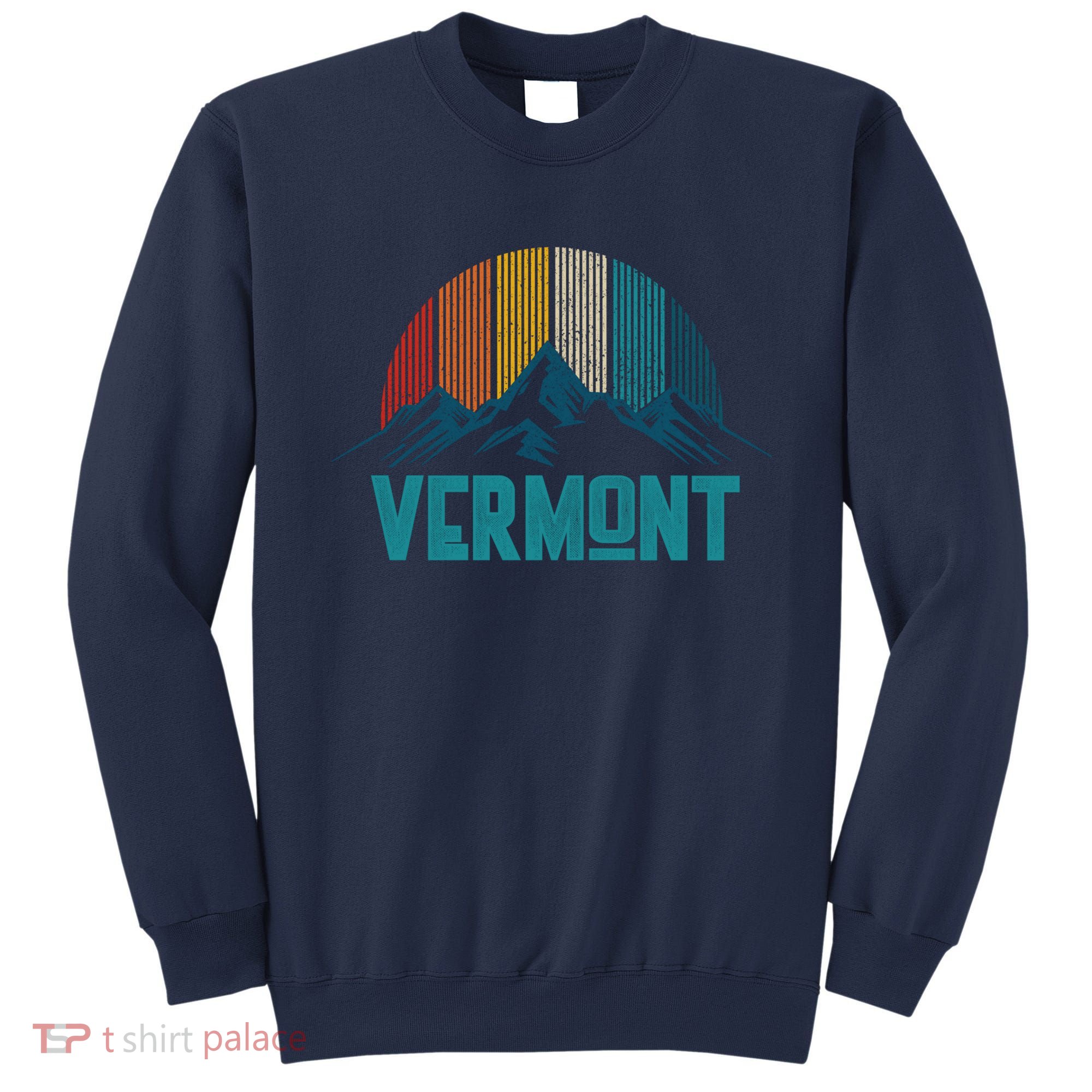 Vermont Vintage Mountains Nature Hiking Souvenir Gift Sweatshirt