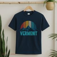 Vermont Vintage Mountains Nature Hiking Souvenir Gift T-Shirt thumb 2
