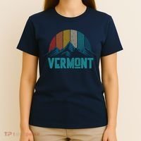 Vermont Vintage Mountains Nature Hiking Souvenir Gift T-Shirt thumb 4