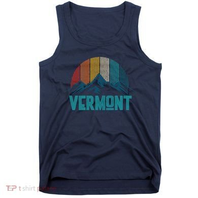 Vermont Vintage Mountains Nature Hiking Souvenir Gift Tank Top