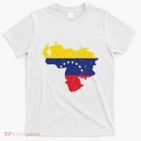 Vintage Venezuela Map 7 Stars Flag Venezuela Flag T-Shirt thumb 0