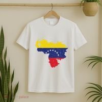 Vintage Venezuela Map 7 Stars Flag Venezuela Flag T-Shirt thumb 2