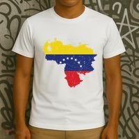 Vintage Venezuela Map 7 Stars Flag Venezuela Flag T-Shirt thumb 3