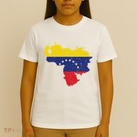 Vintage Venezuela Map 7 Stars Flag Venezuela Flag T-Shirt thumb 4