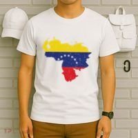 Vintage Venezuela Map 7 Stars Flag Venezuela Flag T-Shirt thumb 6