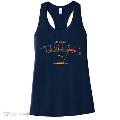 Volume Vu Meter Vintage Audio Engineer Recording Women's Tank Top