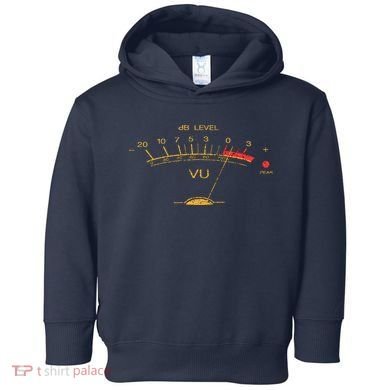 Volume Vu Meter Vintage Audio Engineer Recording Toddler Hoodie