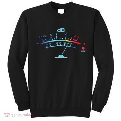 Volume VU Meter Vintage Audio Engineer Recording Sweatshirt