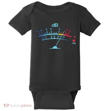 Volume VU Meter Vintage Audio Engineer Recording Baby Bodysuit