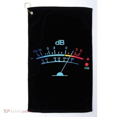 Volume VU Meter Vintage Audio Engineer Recording Golf Towel