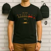 Volume Vu Meter Audio Engineer Recording Studio Gear Head Musician Guitar T-Shirt thumb 6