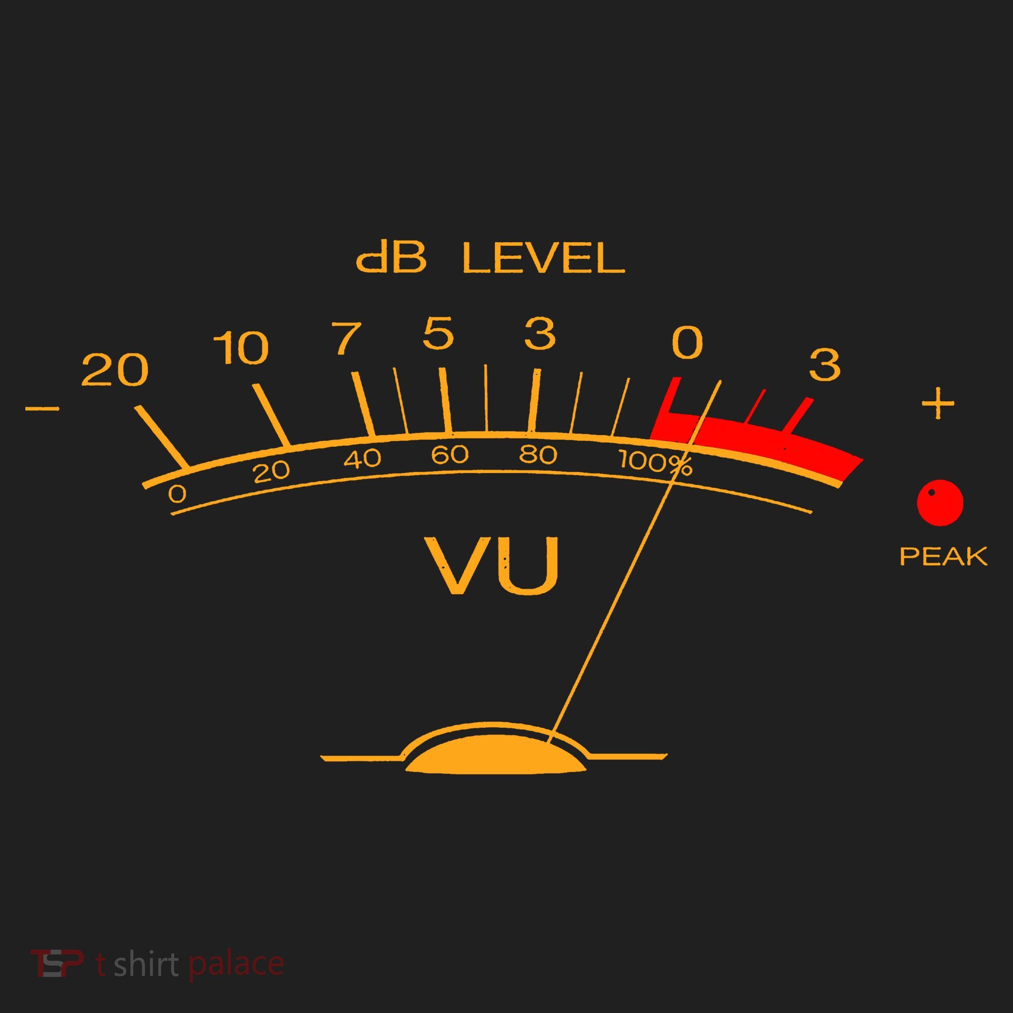 Volume Vu Meter Audio Engineer Recording Studio Gear Head Musician Guitar Beanie