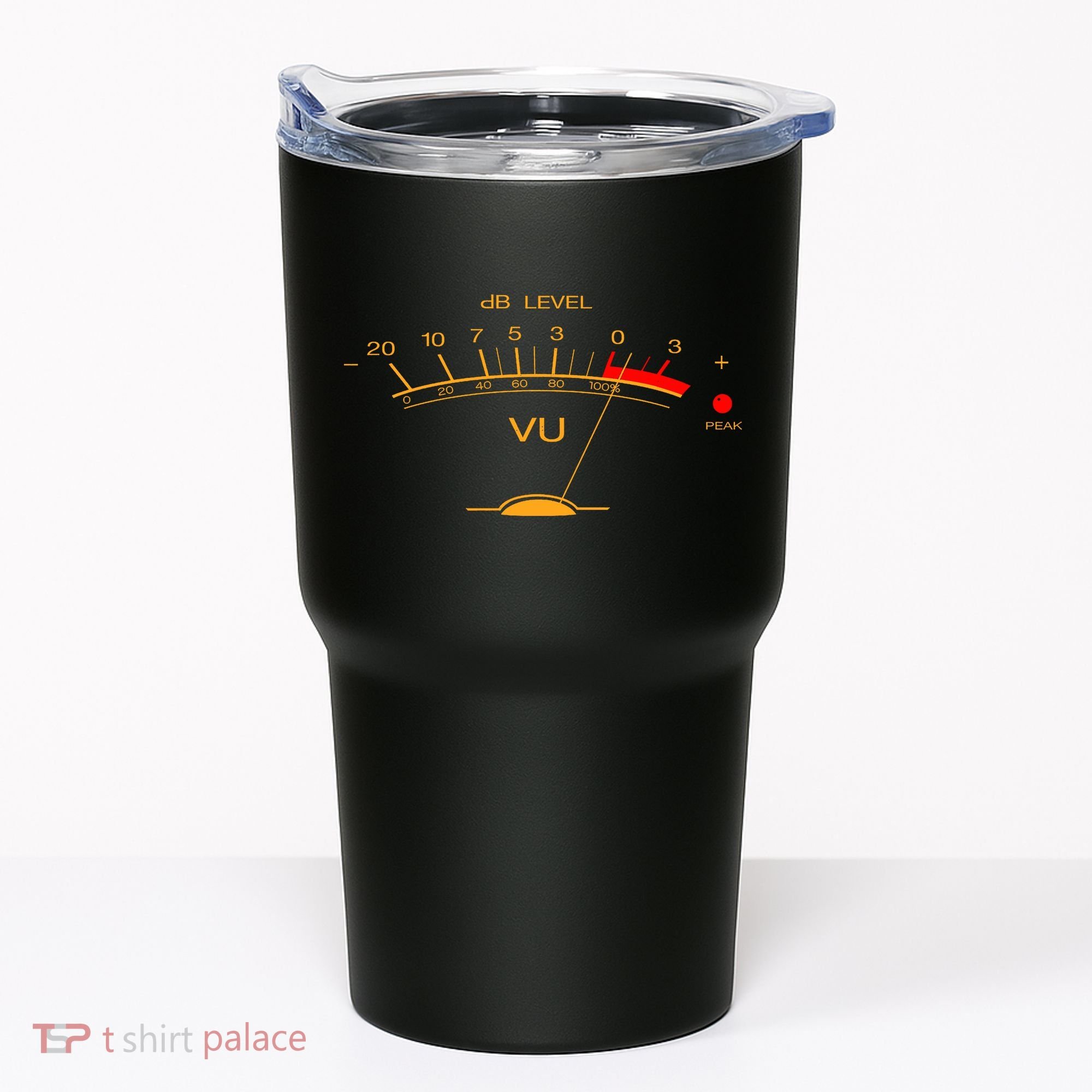 Volume Vu Meter Audio Engineer Recording Studio Gear Head Musician Guitar Tumbler