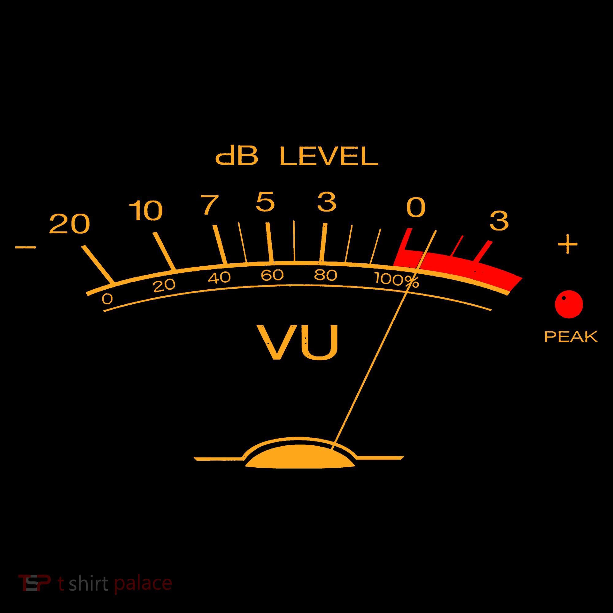 Volume Vu Meter Audio Engineer Recording Studio Gear Head Musician Guitar Ornament