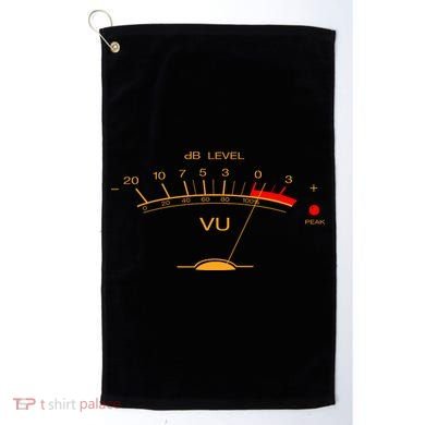 Volume Vu Meter Audio Engineer Recording Studio Gear Head Musician Guitar Golf Towel