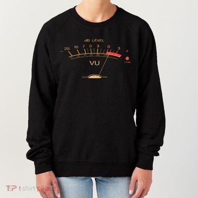 Volume VU Meter Vintage Audio Engineer Recording Studio Women's Sweatshirt