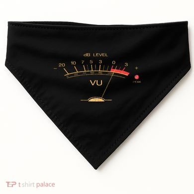 Volume VU Meter Vintage Audio Engineer Recording Studio USA-Made Doggie Bandana