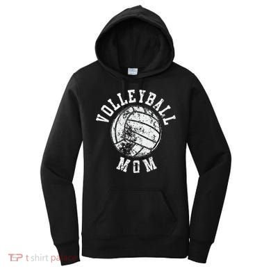 Vintage Volleyball Mom Women's Hoodie