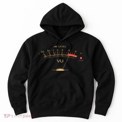 Volume VU Meter Vintage Audio Engineer Recording Studio Hoodie