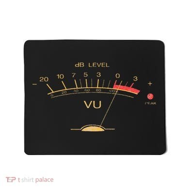 Volume VU Meter Vintage Audio Engineer Recording Studio Mousepad