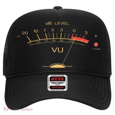 Volume VU Meter Vintage Audio Engineer Recording Studio Hat