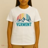 Vermont Vintage Mountains Nature Hiking Souvenir Gift T-Shirt thumb 4