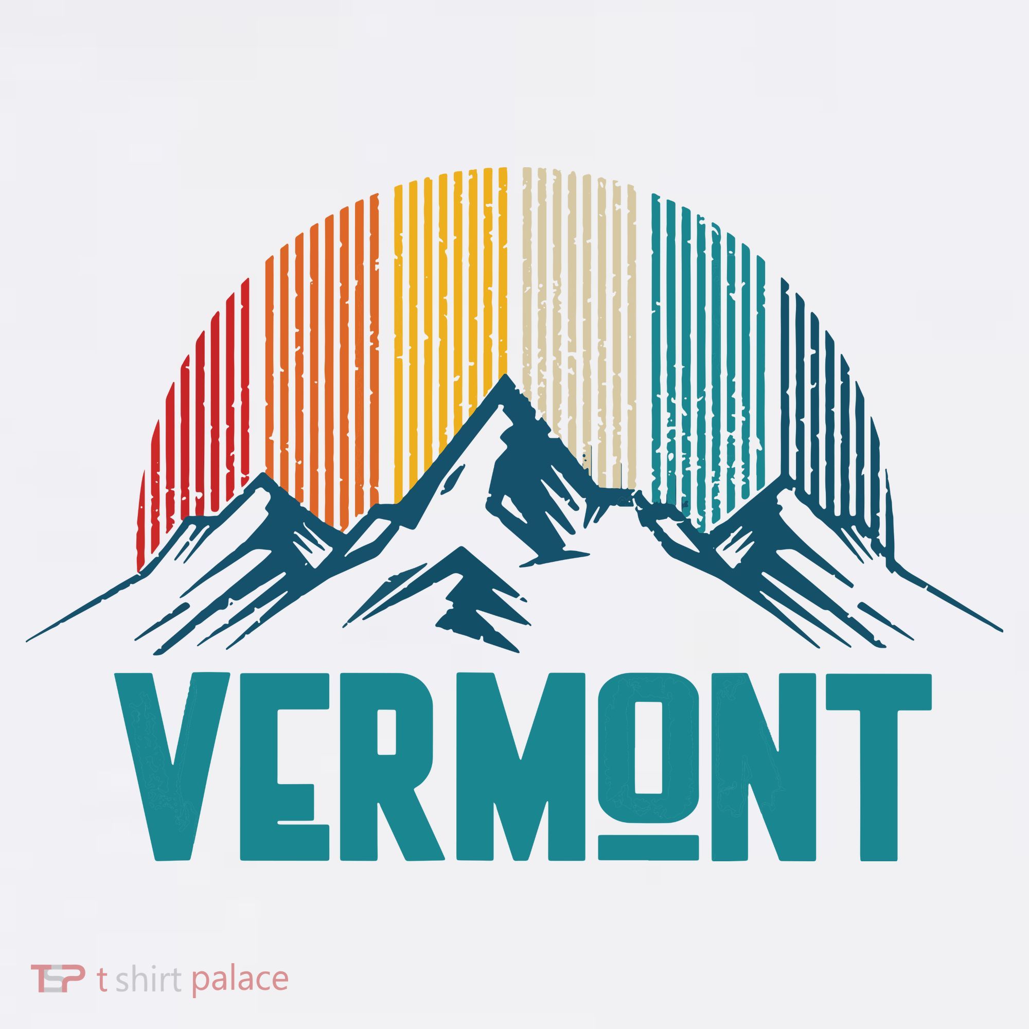 Vermont Vintage Mountains Nature Hiking Souvenir Gift T-Shirt