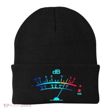 Volume Vu Meter Vintage Audio Engineer Recording Beanie