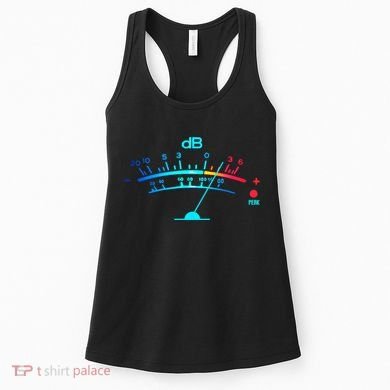 Volume Vu Meter Vintage Audio Engineer Recording Women's Tank Top