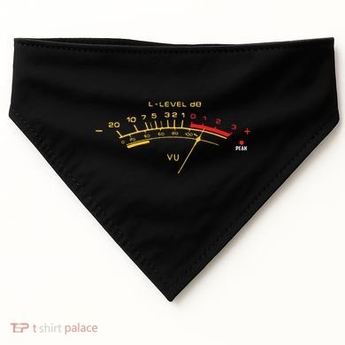 Volume Vu Meter Audio Engineer Recording Fan USA-Made Doggie Bandana
